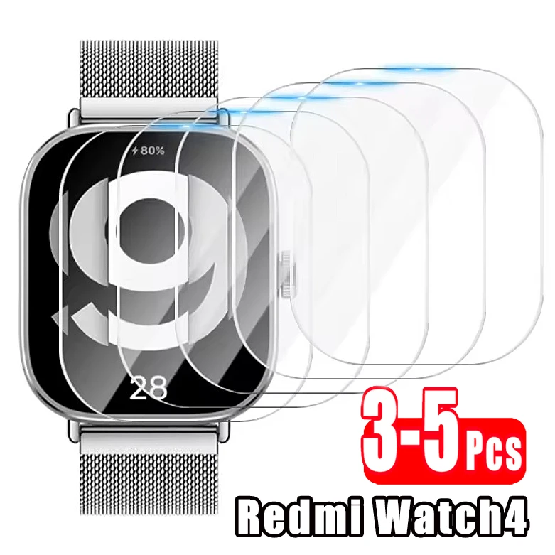 Premium Tempered Glass Screen Protector for Smartwatches - 3-5 Pack