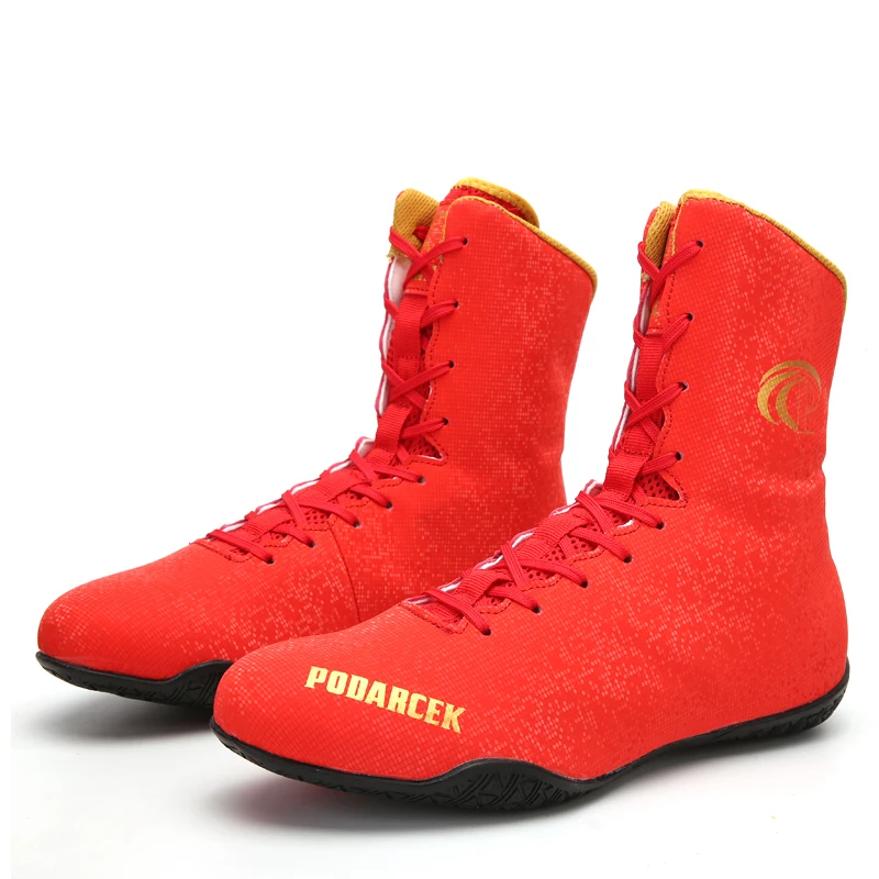 Luxury Boxing Footwears Anti Slip Boxing Sneakers Professional Wrestling Shoes Men Women Breathable Wrestling Sneakers