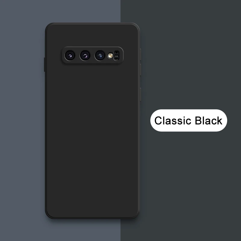 Premium Soft Candy Silicone Back Cover - Square Liquid Design