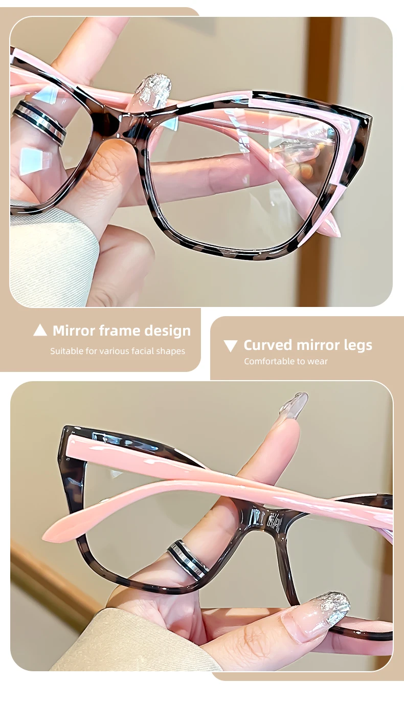 Mehrfarbige Oyalie-Lesebrille mit leichtem Material und klarer Sicht, verschreibungspflichtige Abdeckung von +1,00 bis +4,00 Grad – Detail 7
