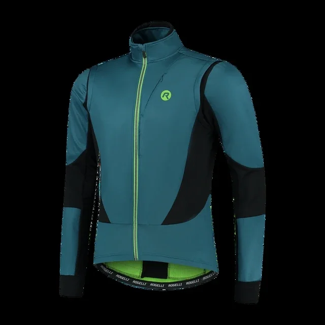thumbnail image 1 of Rogelli Cycling - Maillot de ciclismo para hombre, invierno 2023, chaqueta térmica polar para ciclismo de montaña, abrigo cálido para exteriores, 1 of 5