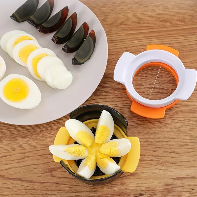 Multipurpose Stainless Steel Wire Eggs Cutter, Egg Slicer for Hard Boiled Eggs, Fruit Garnish Slicer Kitchen Creative Tool