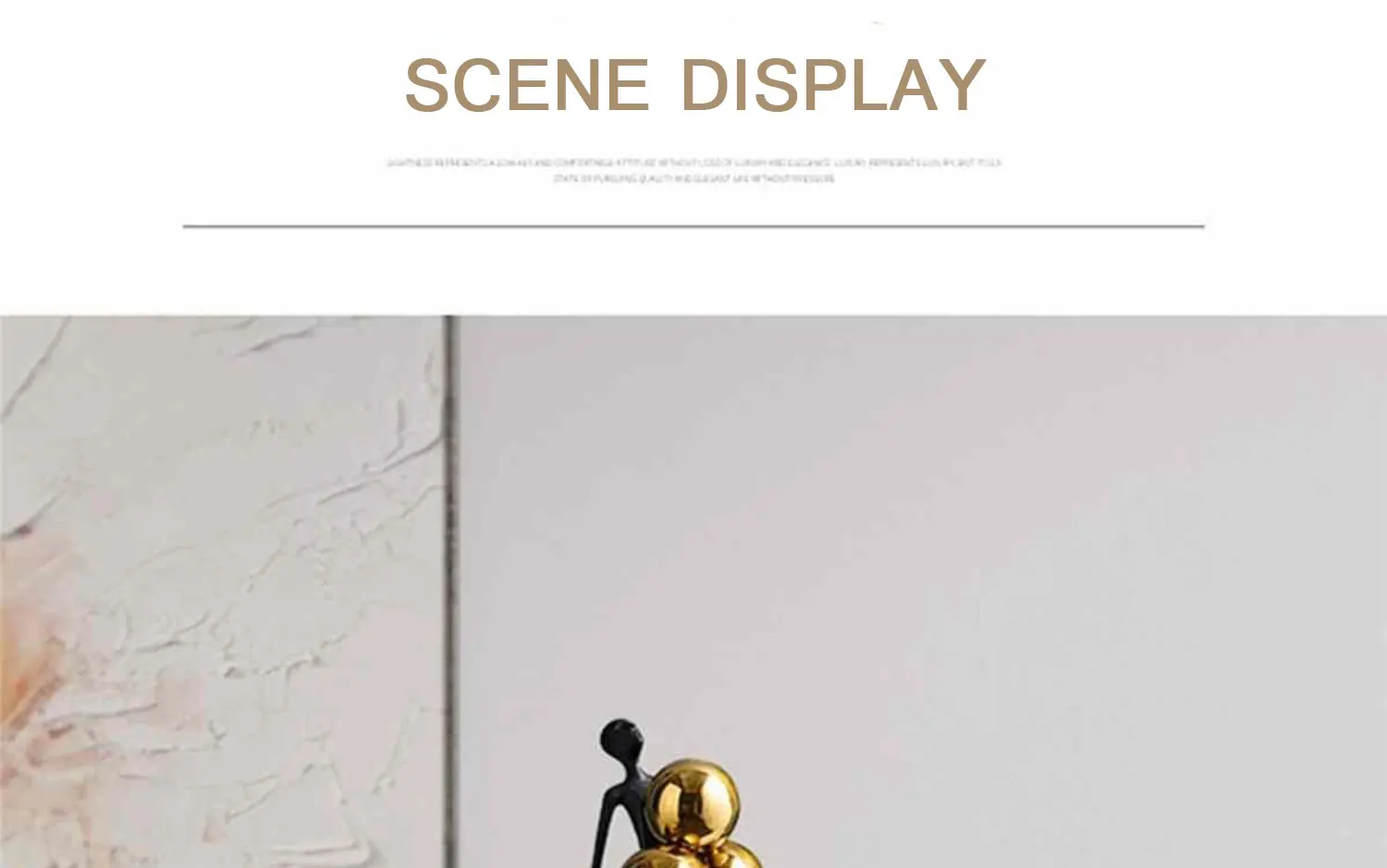 Creativity Figure Statue Modern Abstract Art Metal Iron Art Sculpture Home Decoration Living Room Bedroom Office Desktop Decor