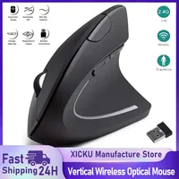 2.4GHz Wireless Vertical Mouse Ergonomic Optical Mice 3 Adjustable DPI 800/1200/1600 6 Buttons for Laptop PC Computer Desktop 1