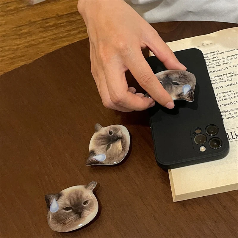 Korean Cute 3D Cat Phone Stand and Grip Holder
