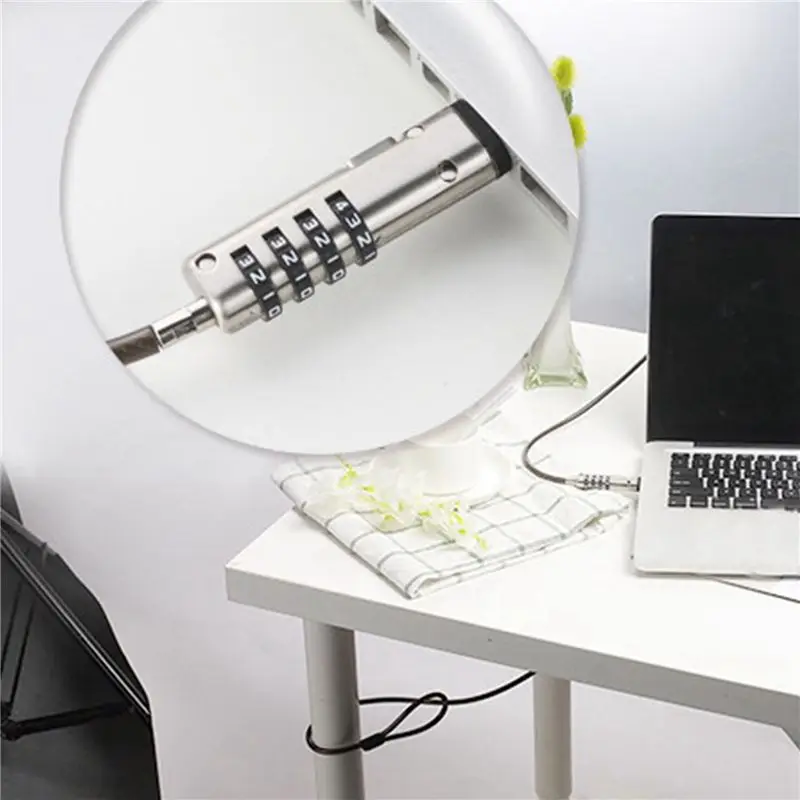 6X 보안 USB 번호 잠금 장치, 노트북, 태블릿, 프로젝터, TV의 도난 방지 기능에 사용됨