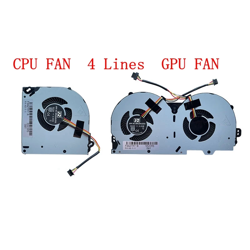 NUOVA Ventola Della CPU & GPU FAN PER Clevo P950 P950HR P950ER - Foto 9