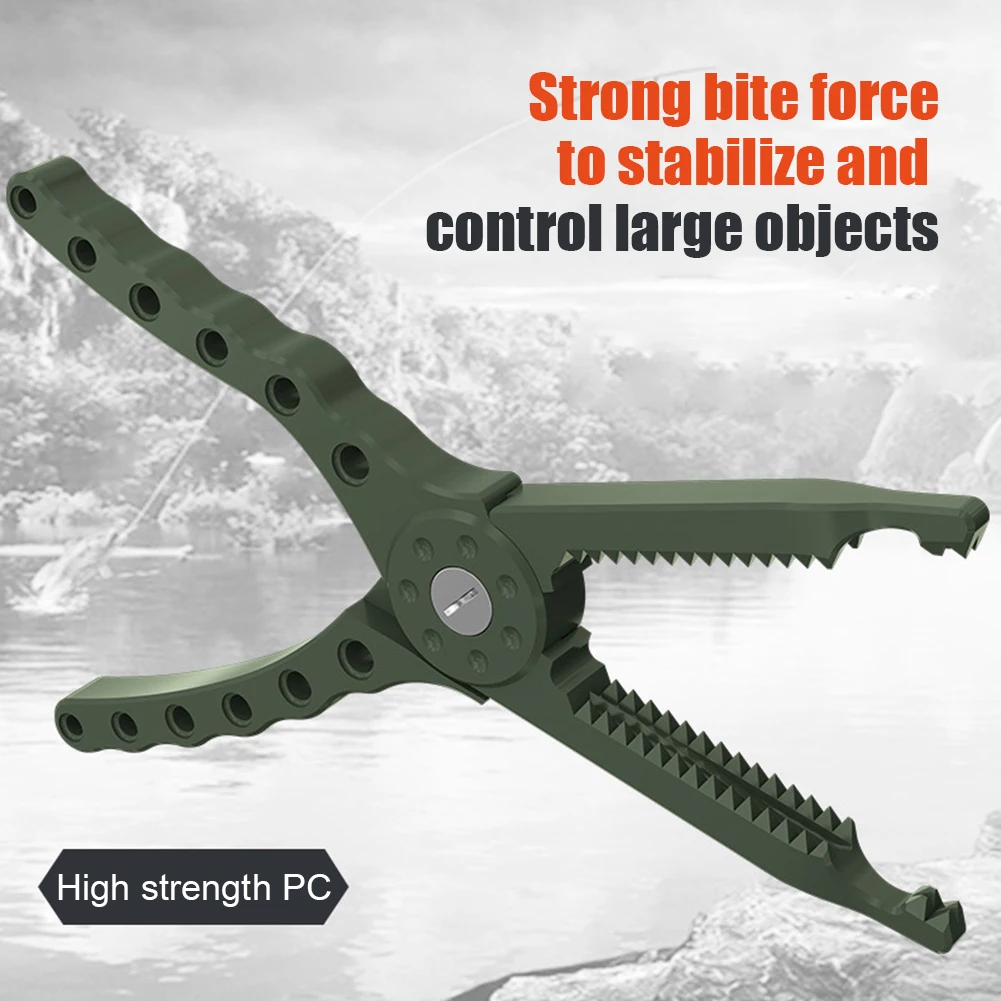 Fishing Pliers Tongs Gripper Cutter Plier Lip Controller with Carabiner  Live Fish Buckle Clamp Clip Outdoor Fishing Accessories