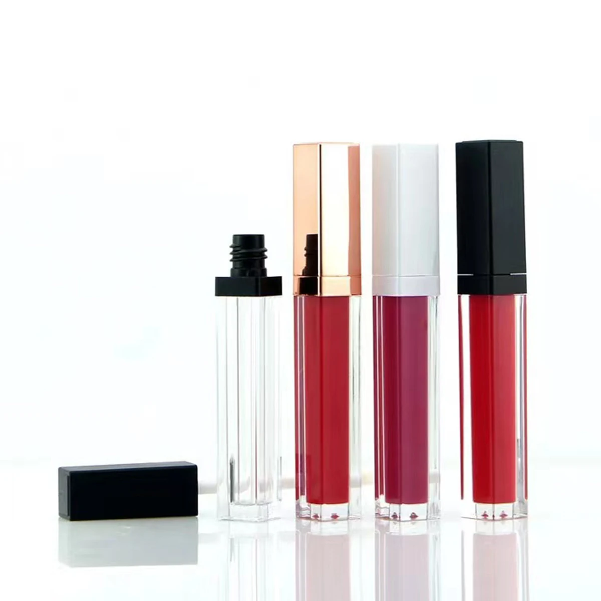 Wholesale Custom 5ML Lip Gloss Tube With Your Logo Bulk Empty Plastic Refillable Bottles Container 5