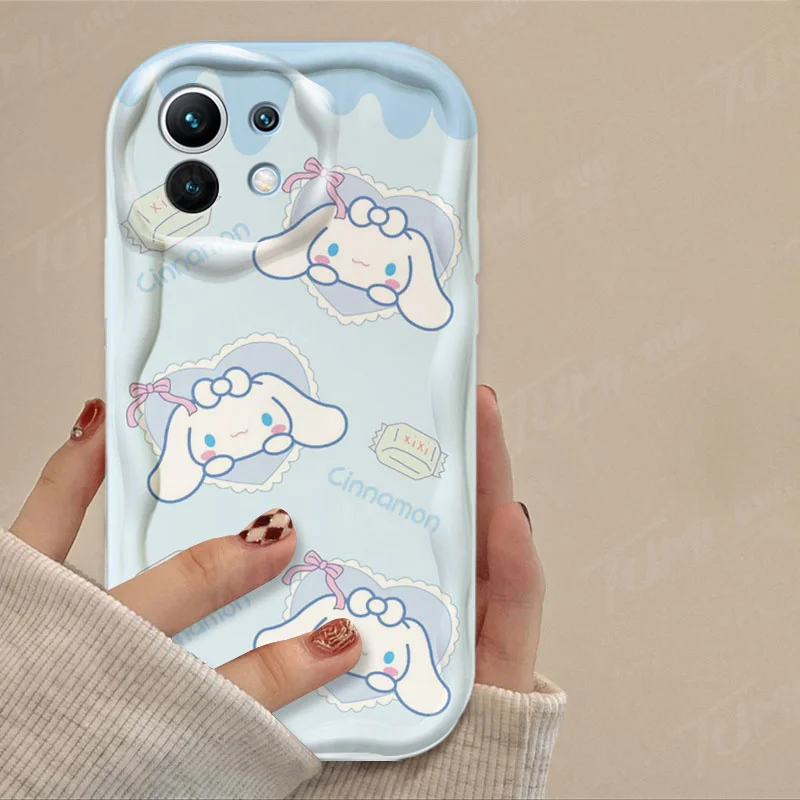 thumbnail image 1 of Hello Kitty Cinnamoroll Wave Case For Xiaomi Mi 13T Pro 12T 11 Lite 5G NE 11i 12 13 10T 10i POCO X3 Pro NFC X4 GT X6 X5 F3 F4 F5, 1 of 5