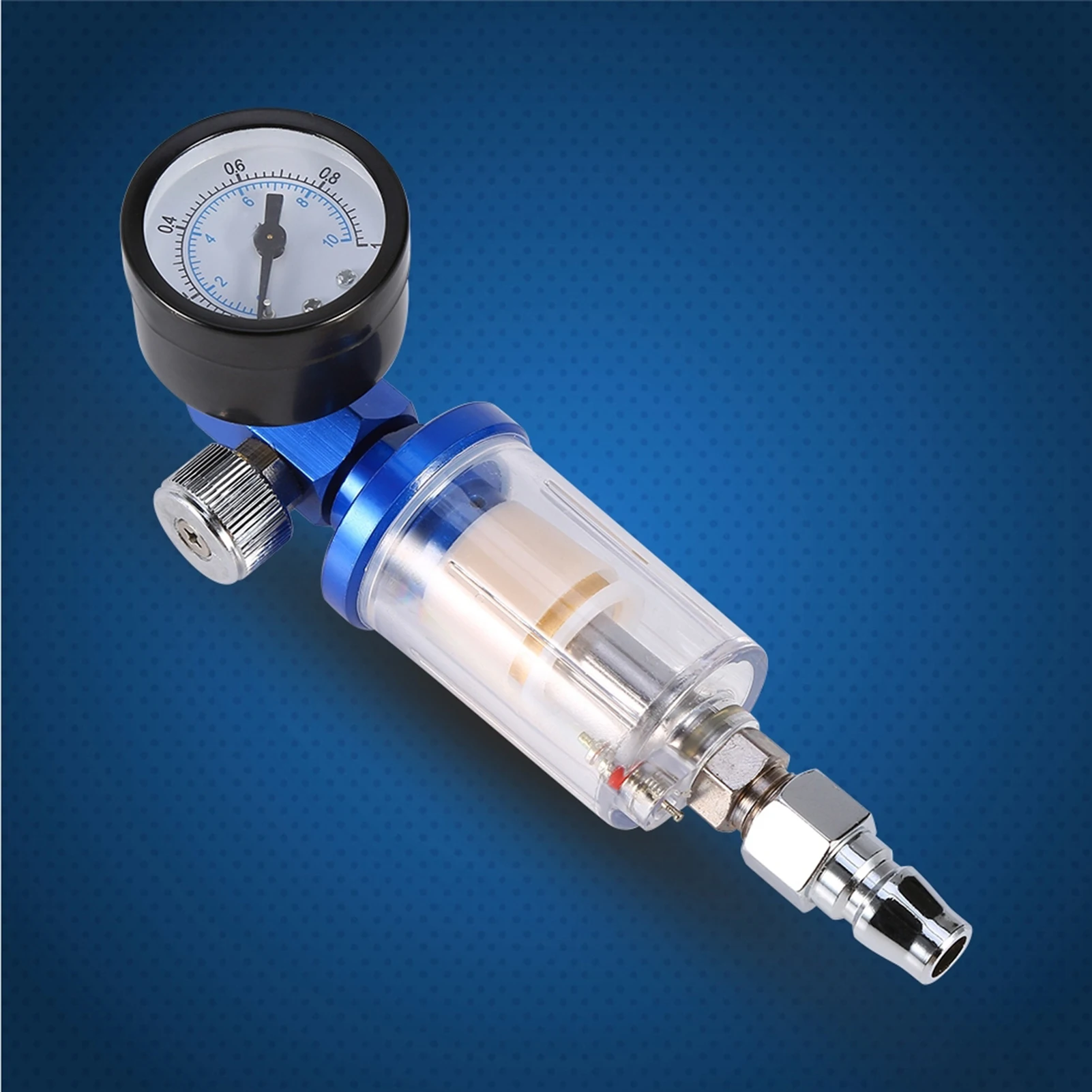 Air Pressure Regulator Air Regulator Auto Parts Spray Pneumatic Gun Air Regulator Gauge Inline oil Water Trap Filter Separator