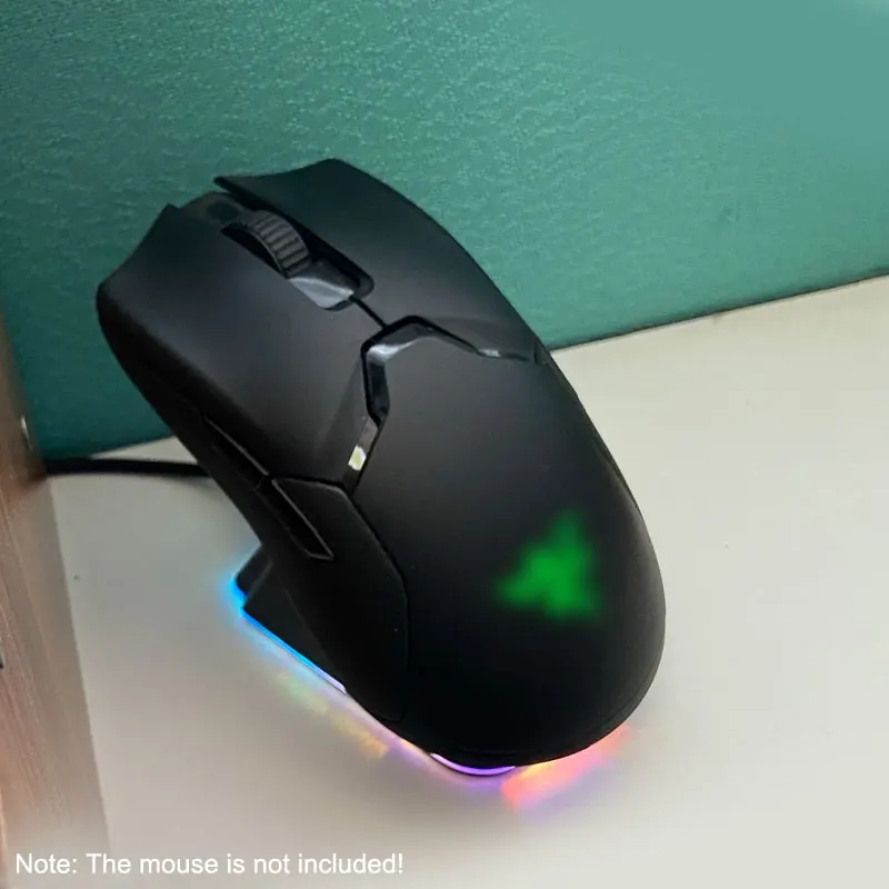 Razer-alfombrilla de ratón RGB para Gaming, cargador inalámbrico
