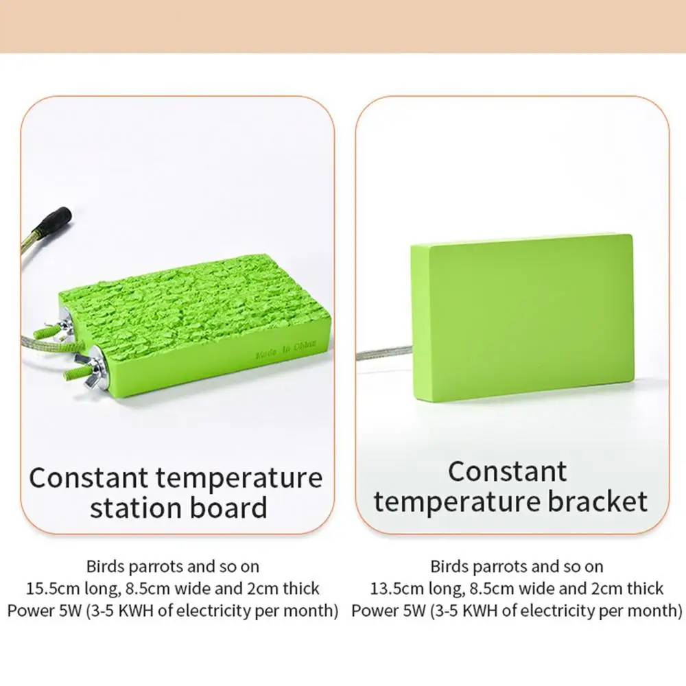 Bird Heater For Cage Thermo Perch Parrot Heater Bird Warmer Stand Platform Snuggle Up Bird Warmer Automatic Bird Platform Heater