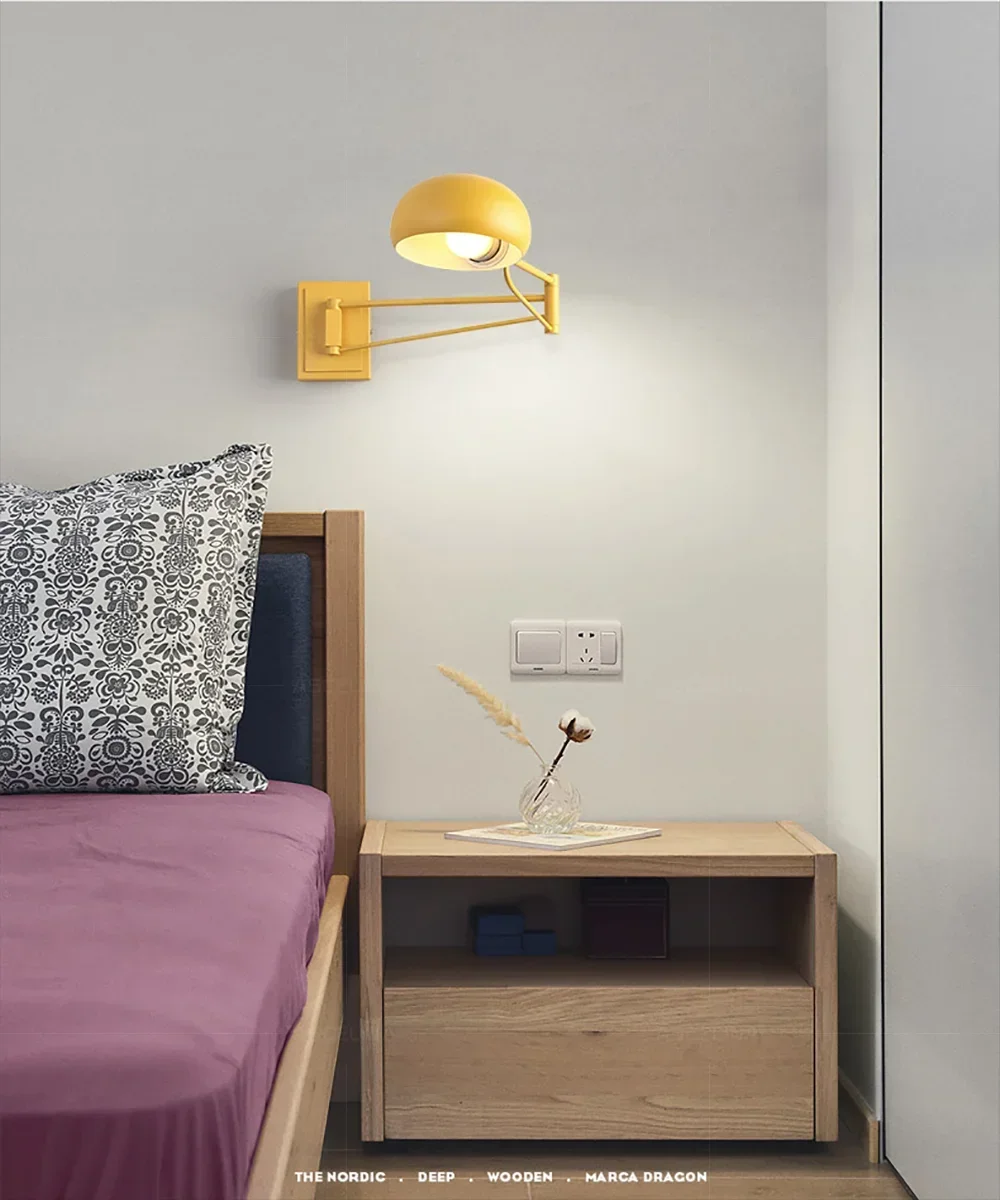 Description Picture 6 of itemLED Modern  Wall Lamp With Switch Foldable Retractable Eyes Protector For Bedroom Study Living Room Bathroom Balcony Luminaries