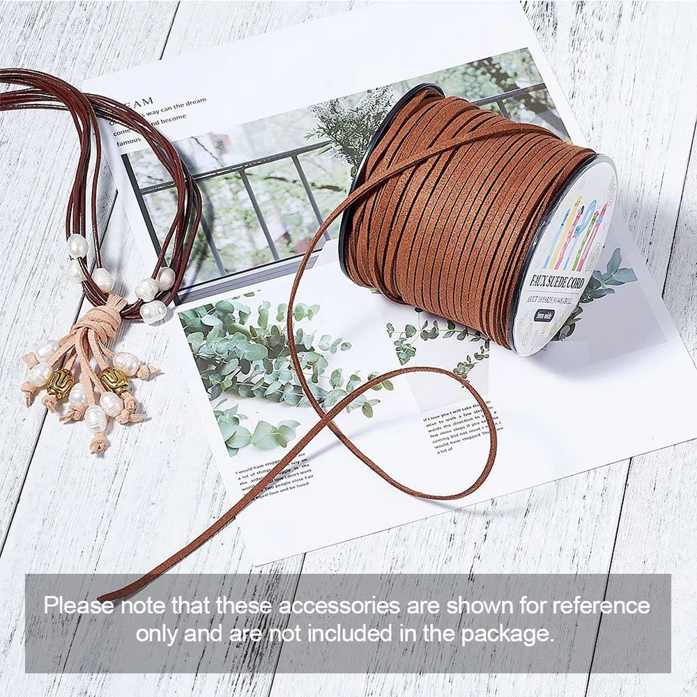 Faux Suede Cord 50 Yards Faux Suede Leather Cord for Jewelry Making