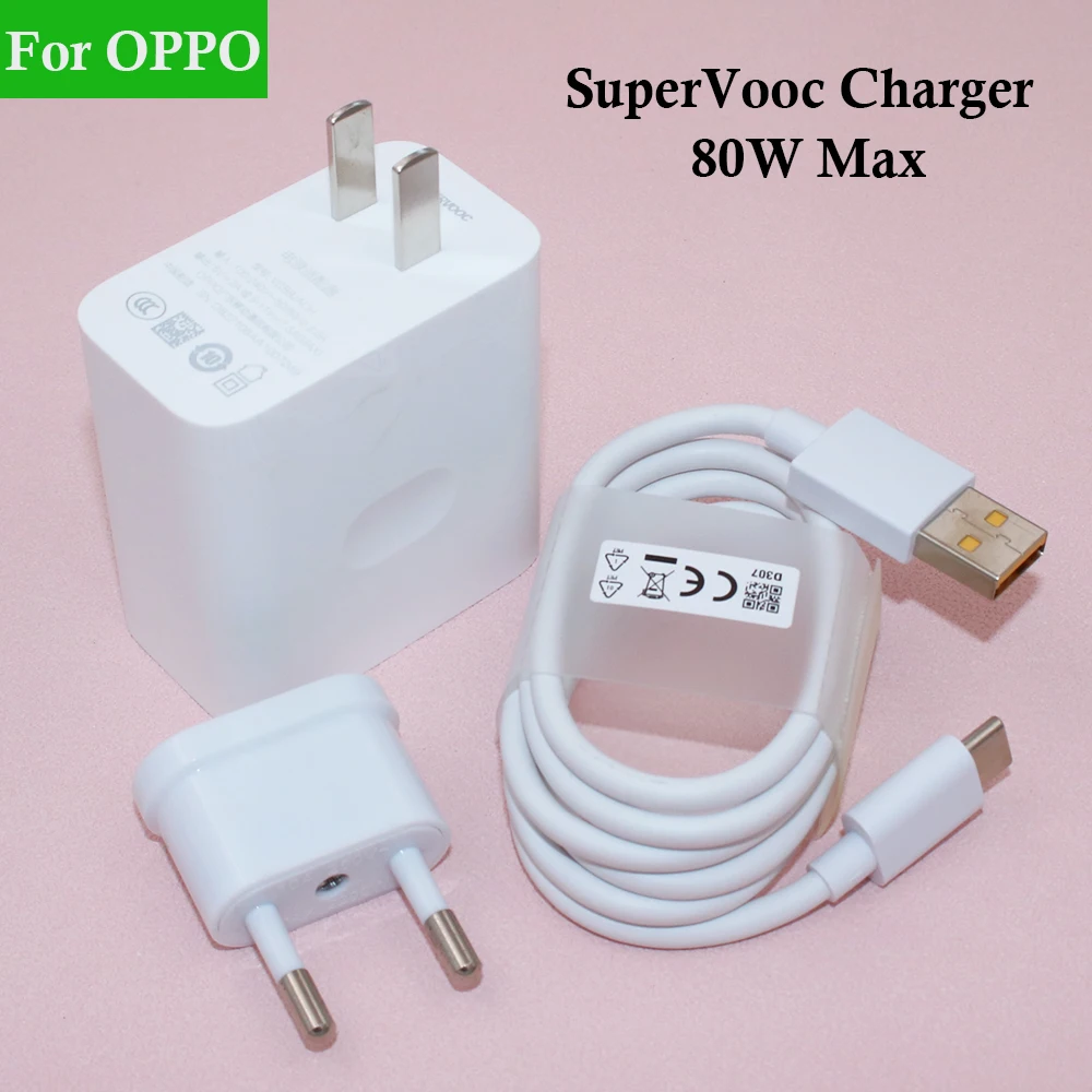 Oppo-スーパーvooc充電器,nuv/us,80w,急速充電,タイプcケーブル,x5 x3 x2 pro,oneplus 10pro用  AliExpress