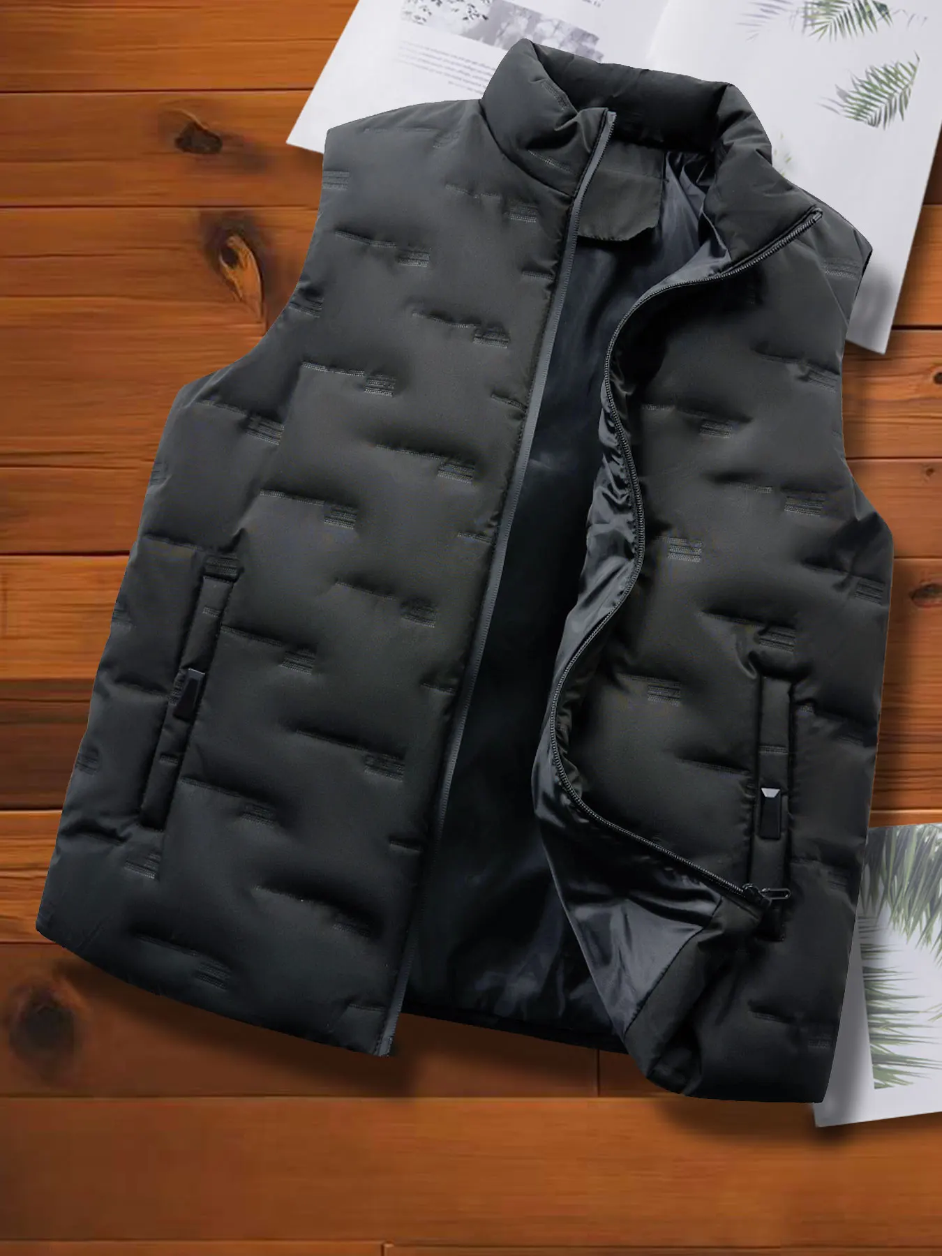 Veste légère homme sans manches pour pêche, sport et loisirs en printemps et automne