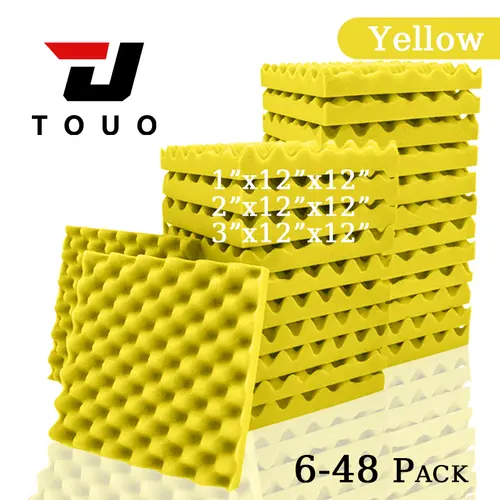 TOUO Acoustic Foam Fireproof Soundproofing Sponge 6/12/24/48 Pcs Egg Crate Soundproof Foam Studio Home Sound-absorbing - Image 10
