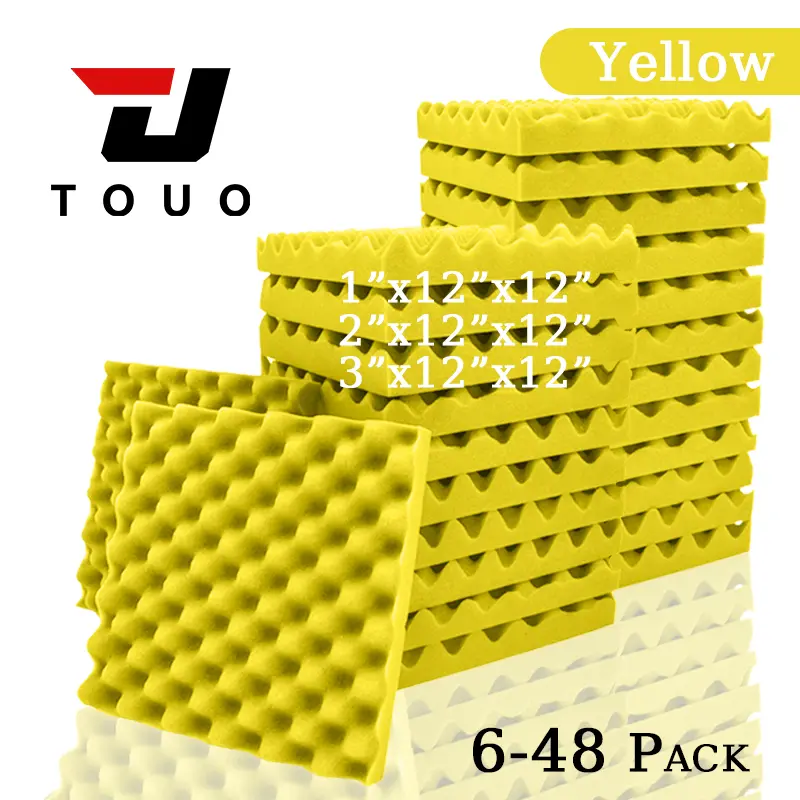 TOUO Acoustic Foam Fireproof Soundproofing Sponge 6/12/24/48 Pcs Egg Crate Soundproof Foam Studio Home Sound-absorbing - Image 10