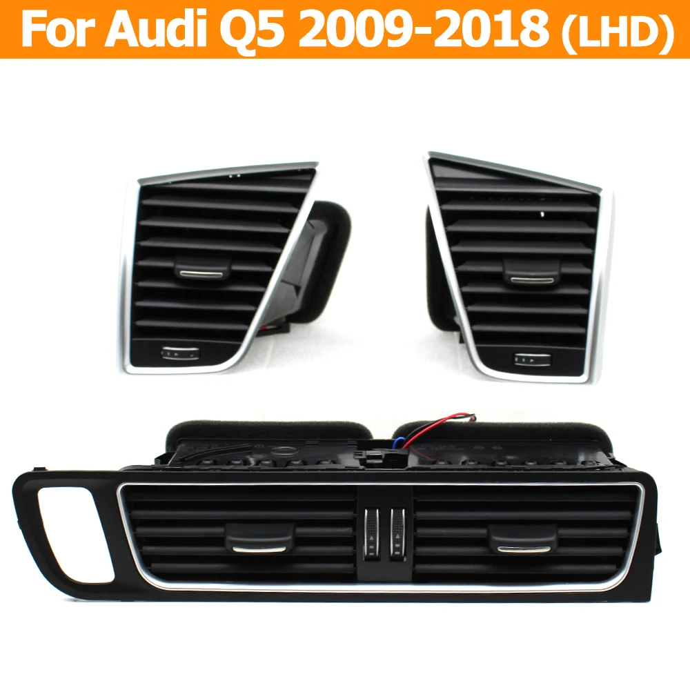 Griglia Aria Anteriore Per Q5 2009-2018 LHD – Pannello Ventilazione Clima Centrale In ABS/PC, Sostituzione Diretta 8R1820951J