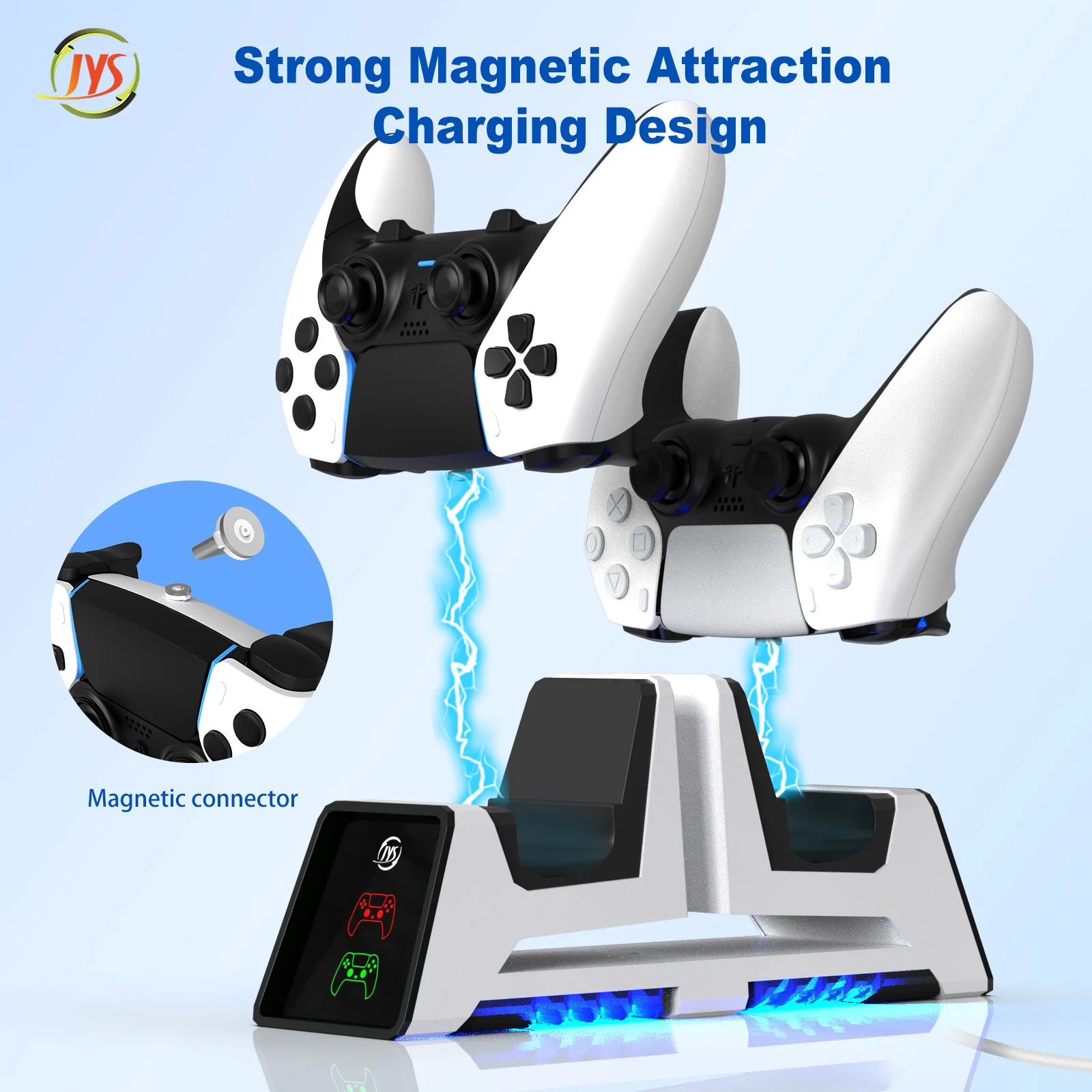 

Magnetic Dual charging Dock station For P5/P5 Edge controller Multifunctional charging storage VR2 headphone stand with cable