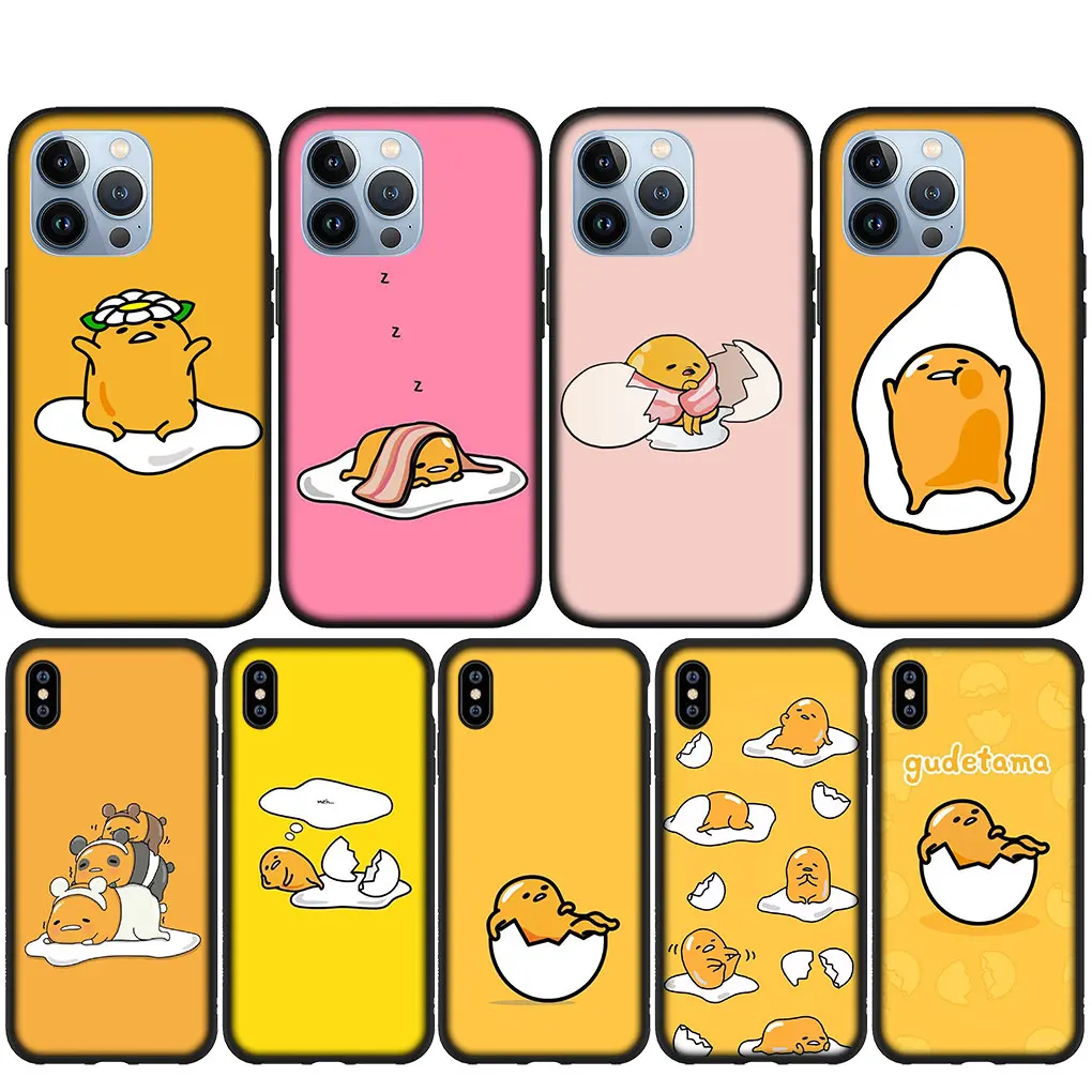 Gudetama Eggs Cover Custodia Per Telefono Per Iphone 15 14 13 12 Mini 11 Pro X Xr Xs Max 8 7 Plus + 15 + Custodia Morbida