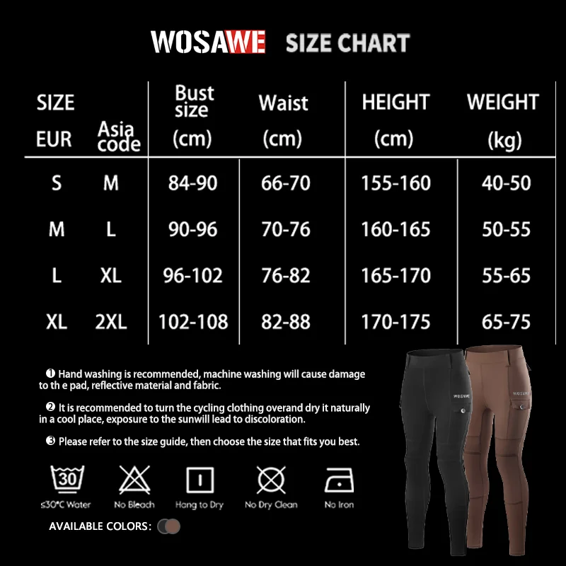 WOSAWE Spring/Summer Women's Workwear Motorcycle Style Riding Pants Motorcycle Sports Trousers Casual Daily Hip-lifting Pants 6