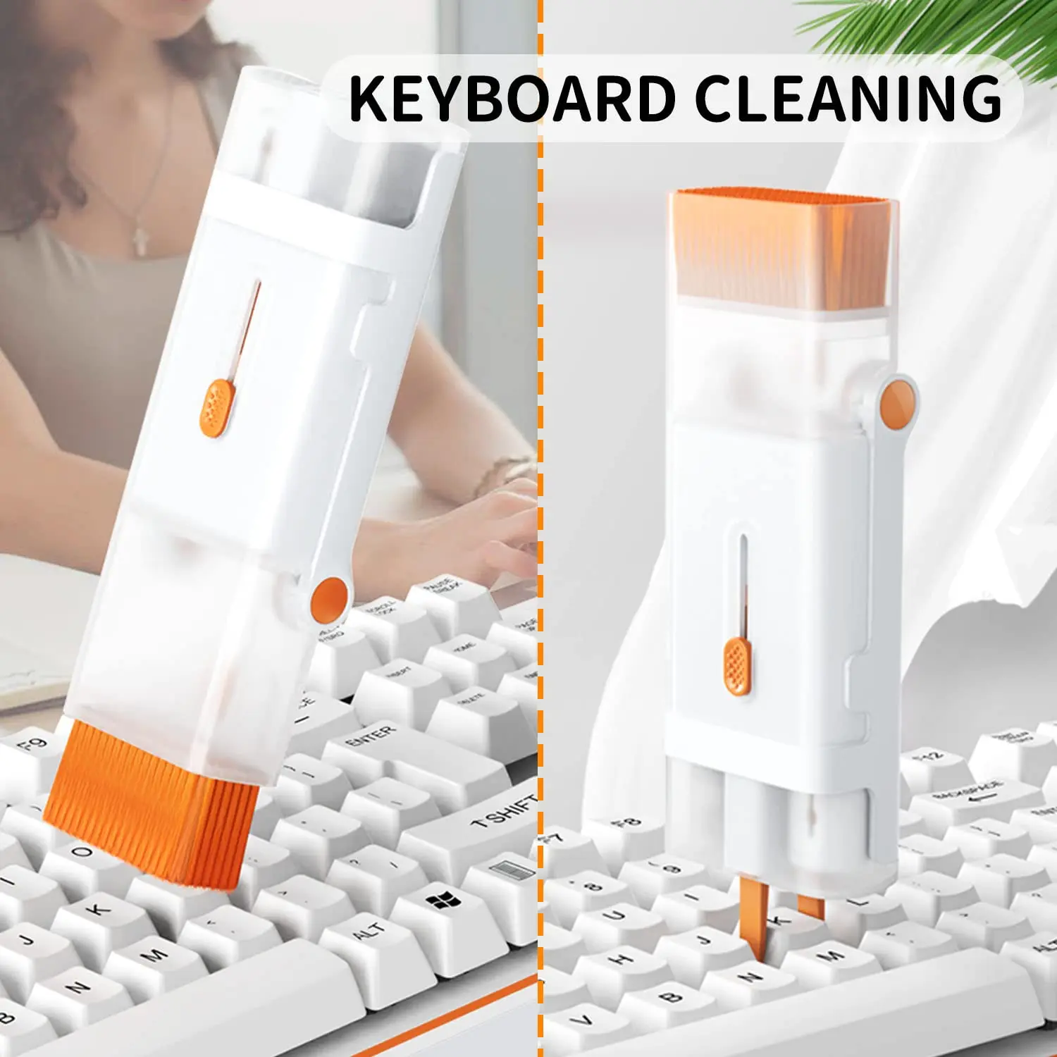 8 in 1 Keyboard Cleaning Brush Kit Phone Stand Earphone Cleaning Pen for Airpod 1 2 3 Cleaning Tool for Computer/MacBook/iPad 4