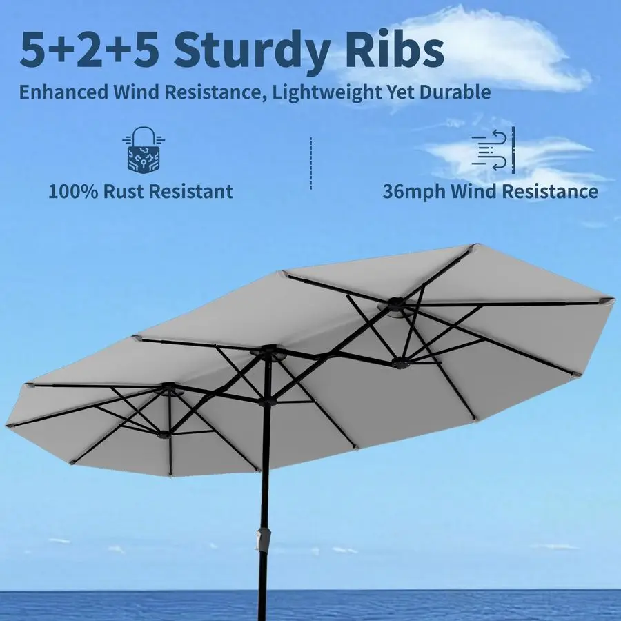Double-Sided Patio Umbrella 2