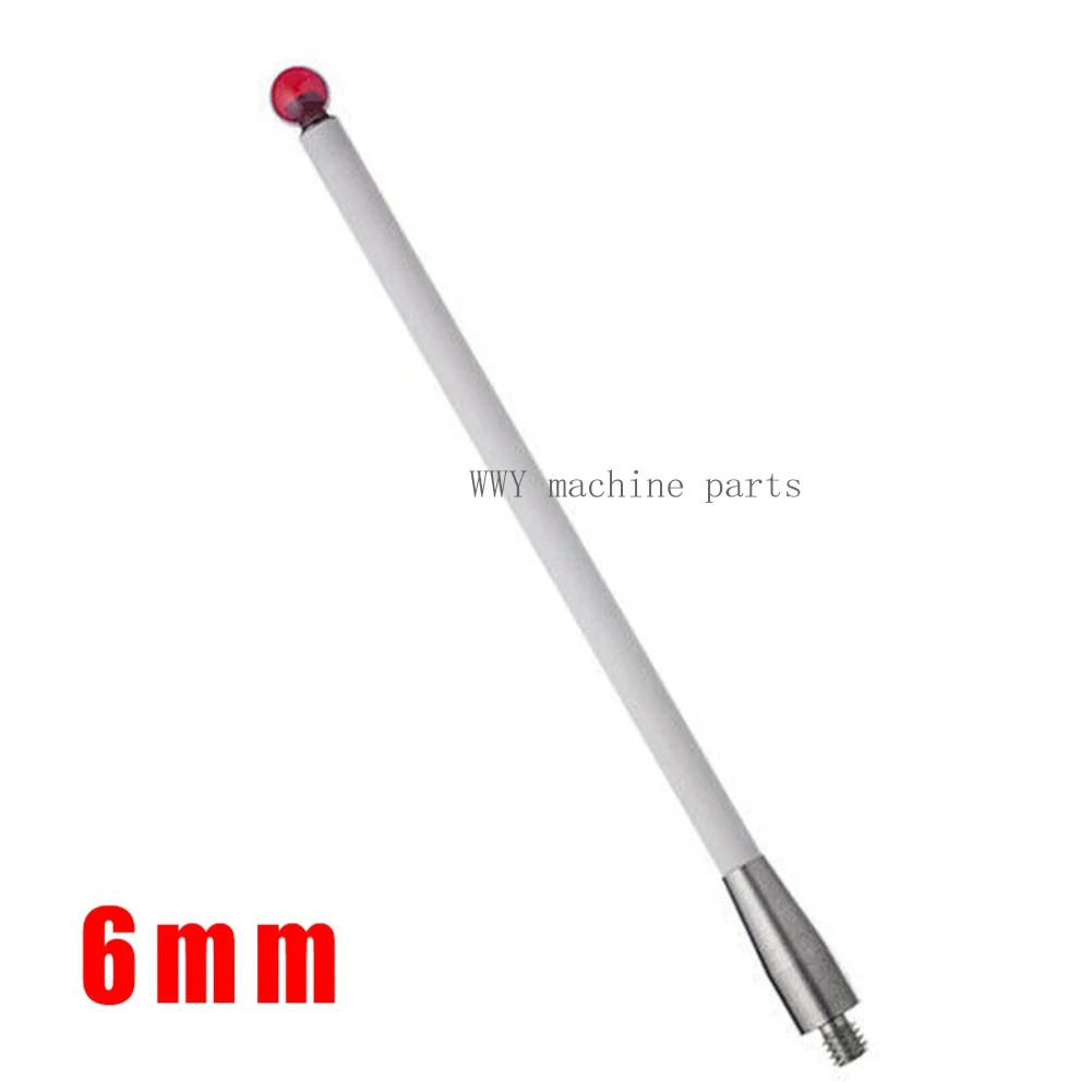 

100mm Touch Dial Indicator Probe CMM Probe Stylus 6mm Rubyball CNC Probe Tip Ceramic Shaft M4 Threaded Handle A-5000-3712