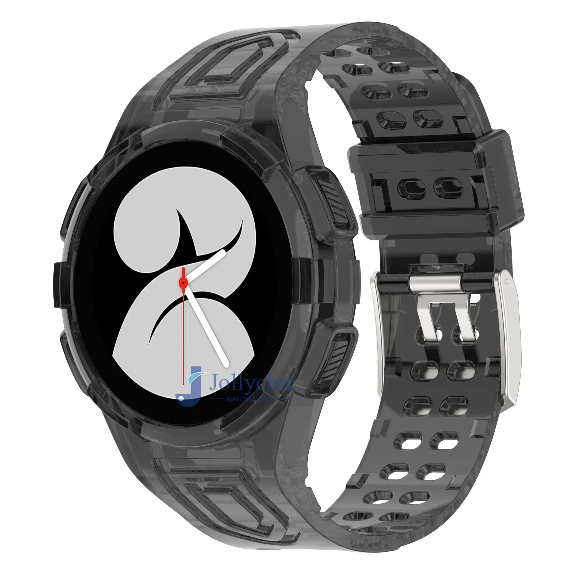 Transparent Silicone Sport Band with Protective Case