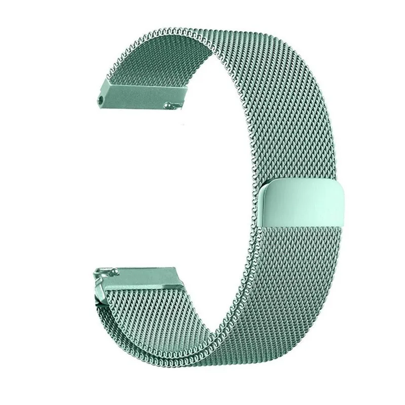 Elegant Milanese Stainless Steel Smartwatch Band, Adjustable Strap (18-22mm)