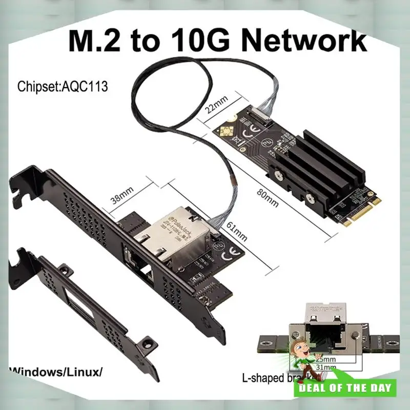 AQC107 M.2 B+Mキー 10GbE 産業用 ネットワークカード Amazon.co.jp: Mshsiw M.2 B+M AQC107 ネットワーク カード