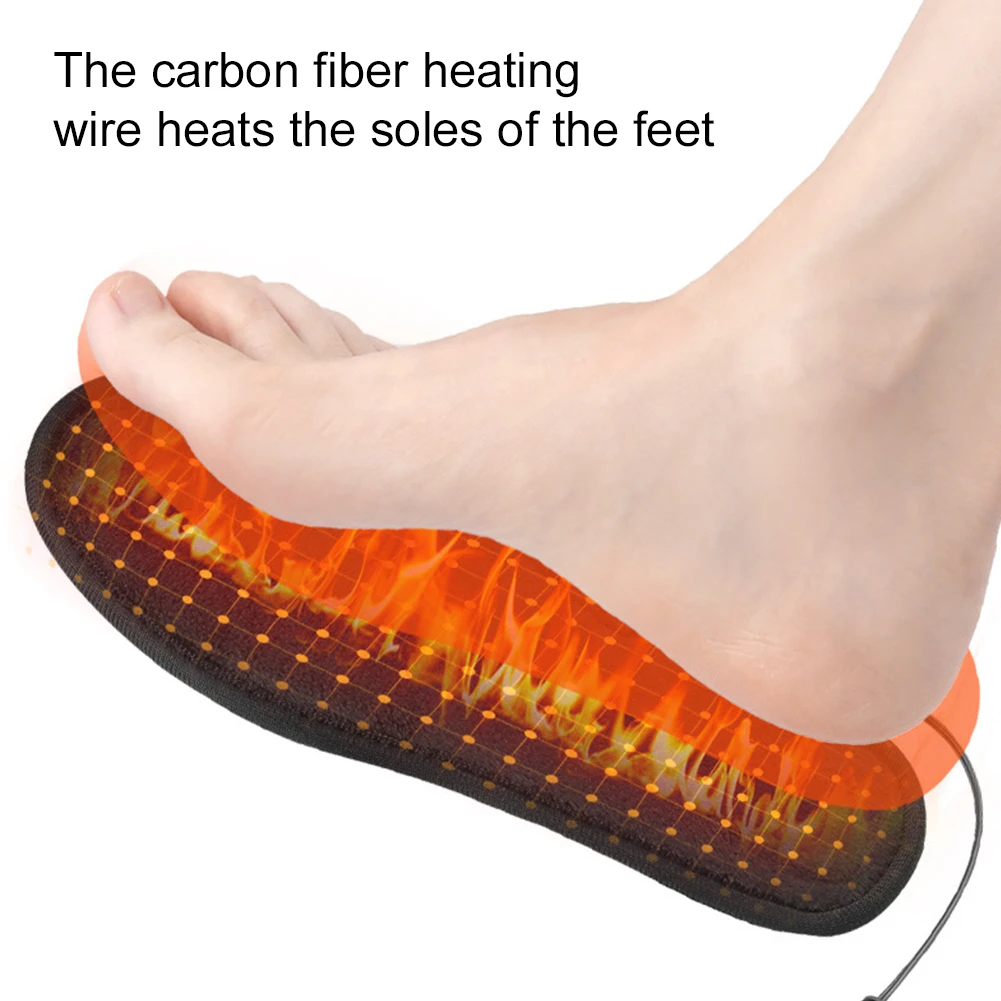Heated Shoe Insoles USB Rechargeable Heated Insoles For Outdoor Skiing
