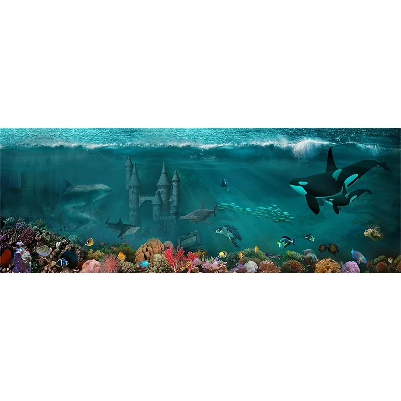 subaquatico decoracao para casa mar tubarao peixe 02