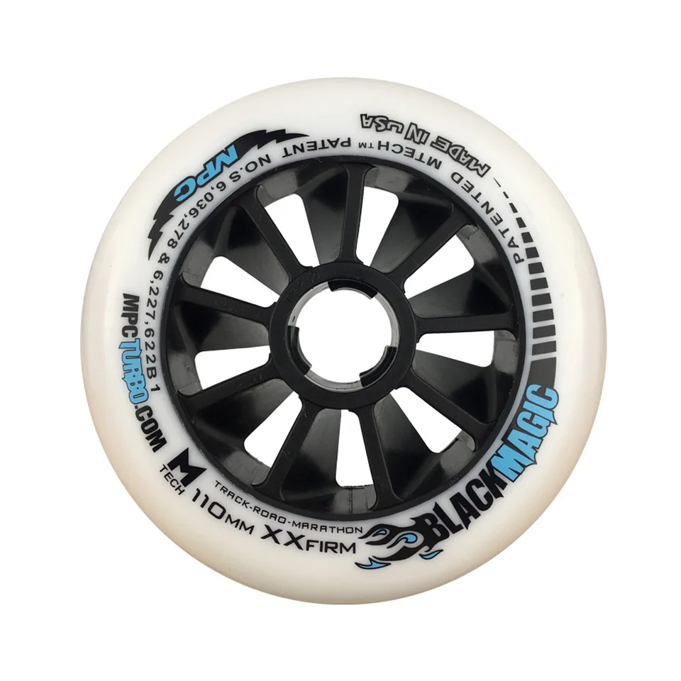 MPC Black Magic Wheels SRC XXFirm XFirm Firm 125/110/100/90mm Track Road Marathon Racing Tires For Inline Speed Skates 6/8 Pcs