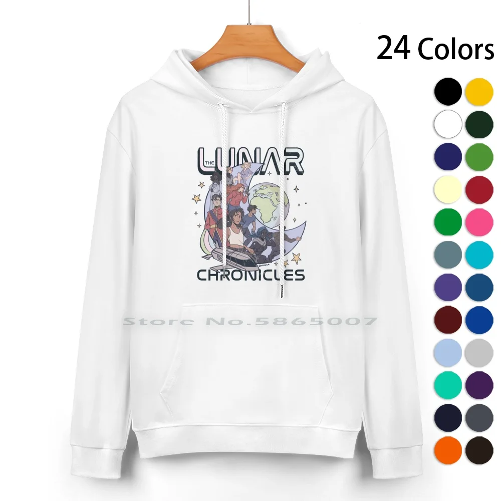 The Lunar Chairs-Rampion Crew Maglione Con Cappuccio In Puro Cotone 24 Colori The Lunar Chiclas Cinder Prince Kai Bookish Cresswell