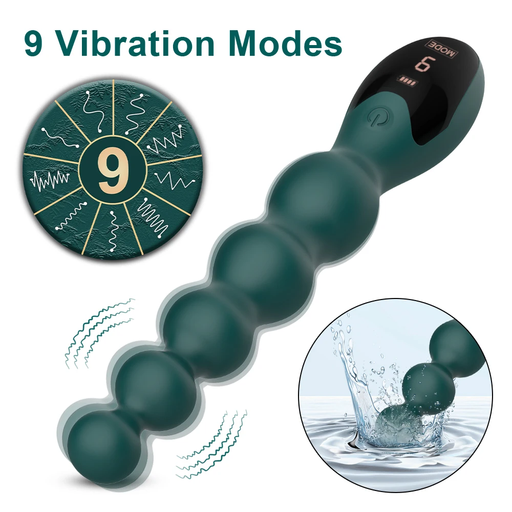 Anal Perlen Butt Plug für Erwachsene Männer Frauen Anal Vibrator Männliche Prostata-massagegerät Anal Kugeln Masturbator Sex Spielzeug für Paare 1