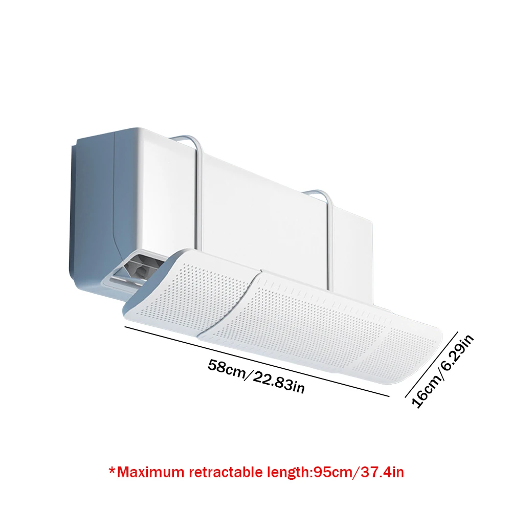 Air Conditioning Wind Shield Anti-direct Blowing Universal Windproof Hanging-type Adjustable Punch-free Dust Cover