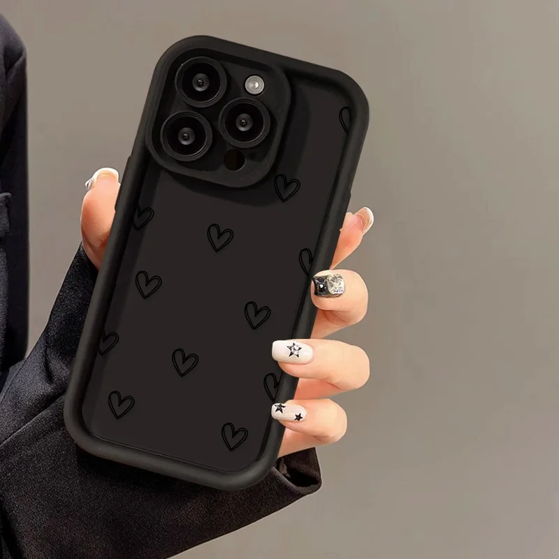 ตัวเลือกสินค้า เคสซิลิโคนลายหัวใจ ใส่ iPhone ได้ทุกรุ่น