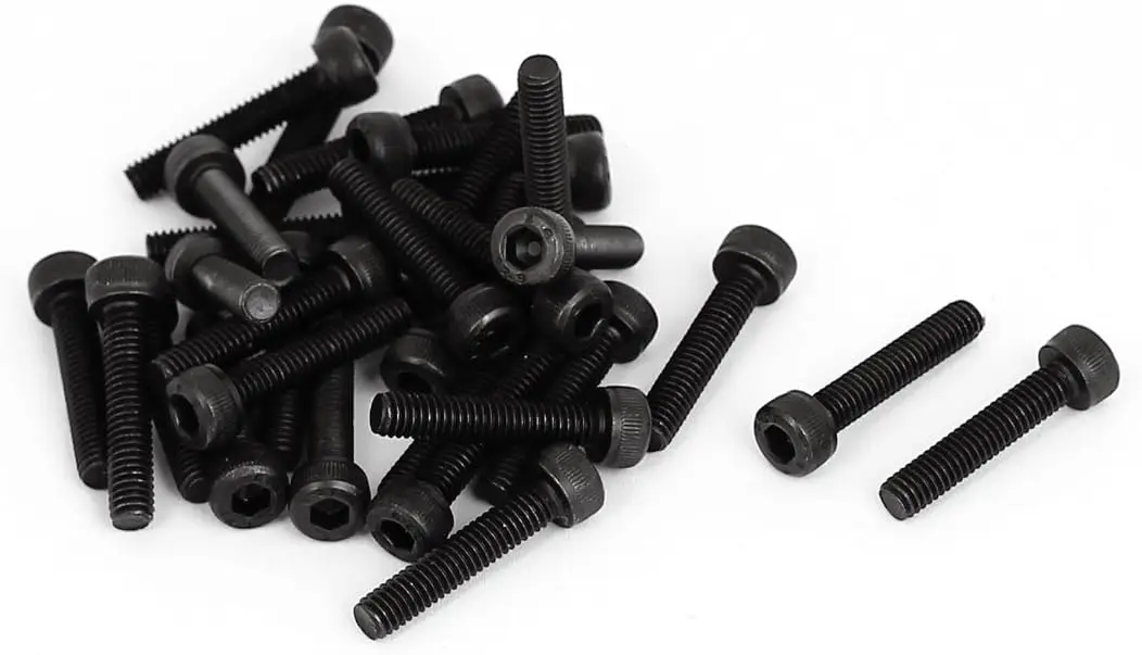 

Keszoox M4 x 20mm 12.9 Alloy Steel Hex Socket Head Cap Screws Bolt Black 30pcs