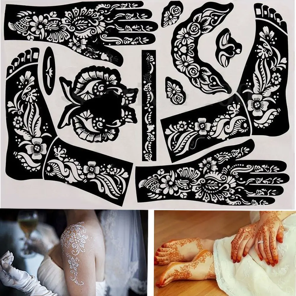 

1 лист, временные наклейки для тела и ног