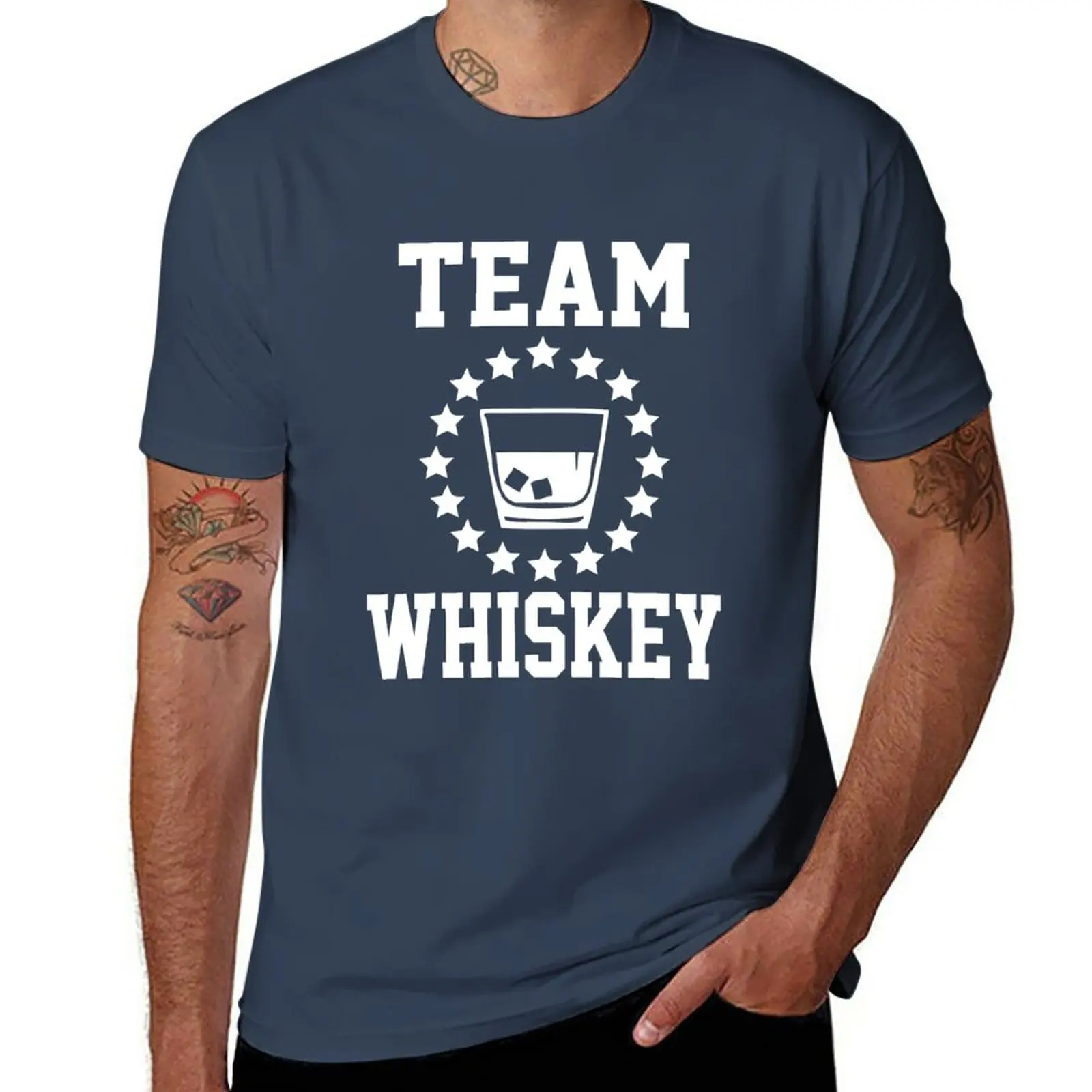 

New Team Wiskey T-Shirt Anime t-shirt heavyweight t shirts boys t shirts plain t-shirt men graphic t shirts