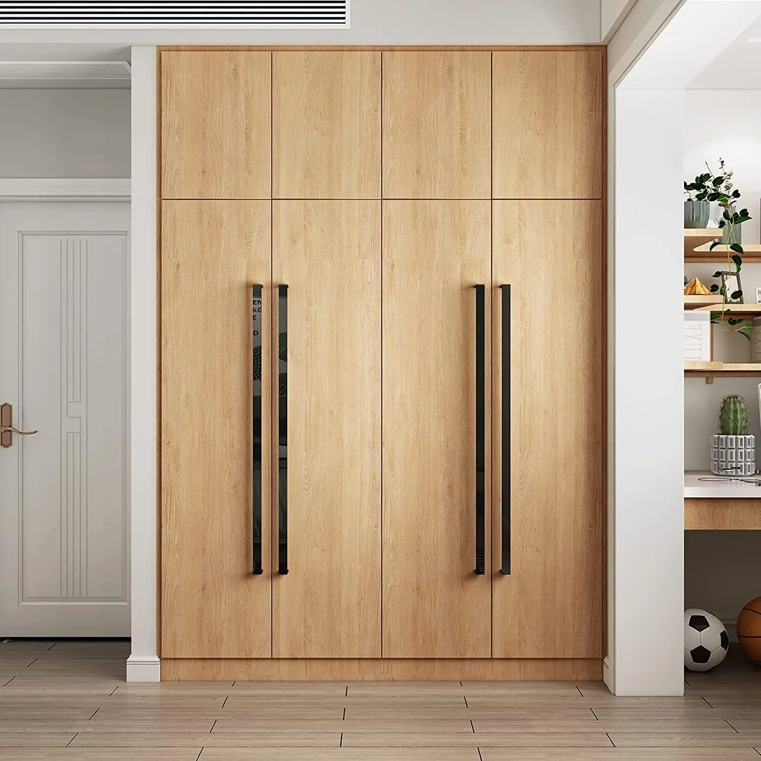 55cm Width Wood Grain PVC Wallpaper for Door Wardrobe Cupboard Table Furniture Waterproof Self Adhesive Stickers Home Decor Film 4