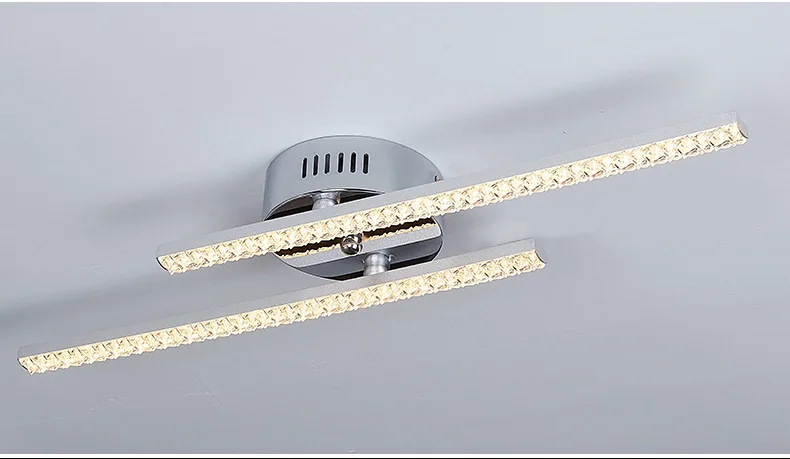 16W Indoor Mounted Lights Decoration Living Room Bedroom Tricolor Dimmable Crystal Ceiling Lights Ceiling Lamp