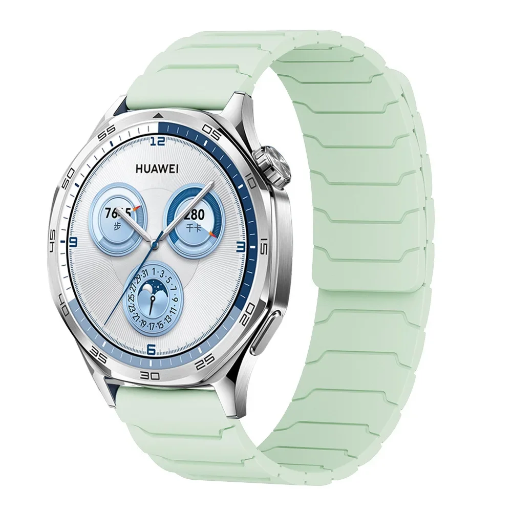 Magnetic Silicone Watchband, 20mm/22mm, with Secure Magnetic Closure