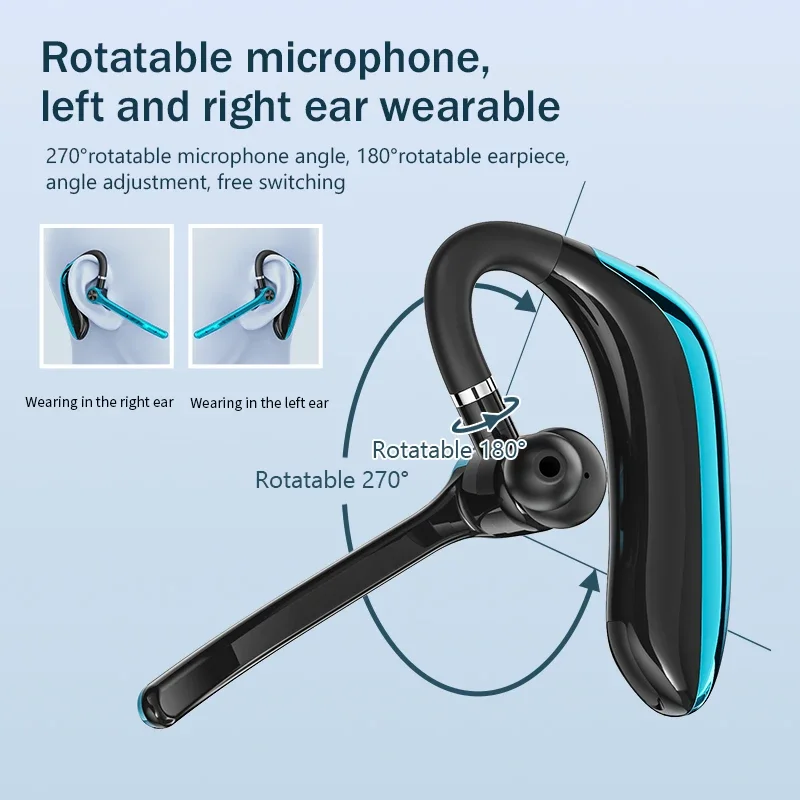 EARDECO Wireless Headphones With Microphon Bluetooth Earphone ENC Noise Cancelling Handsfree Headset Busines Auriculares Driving 5