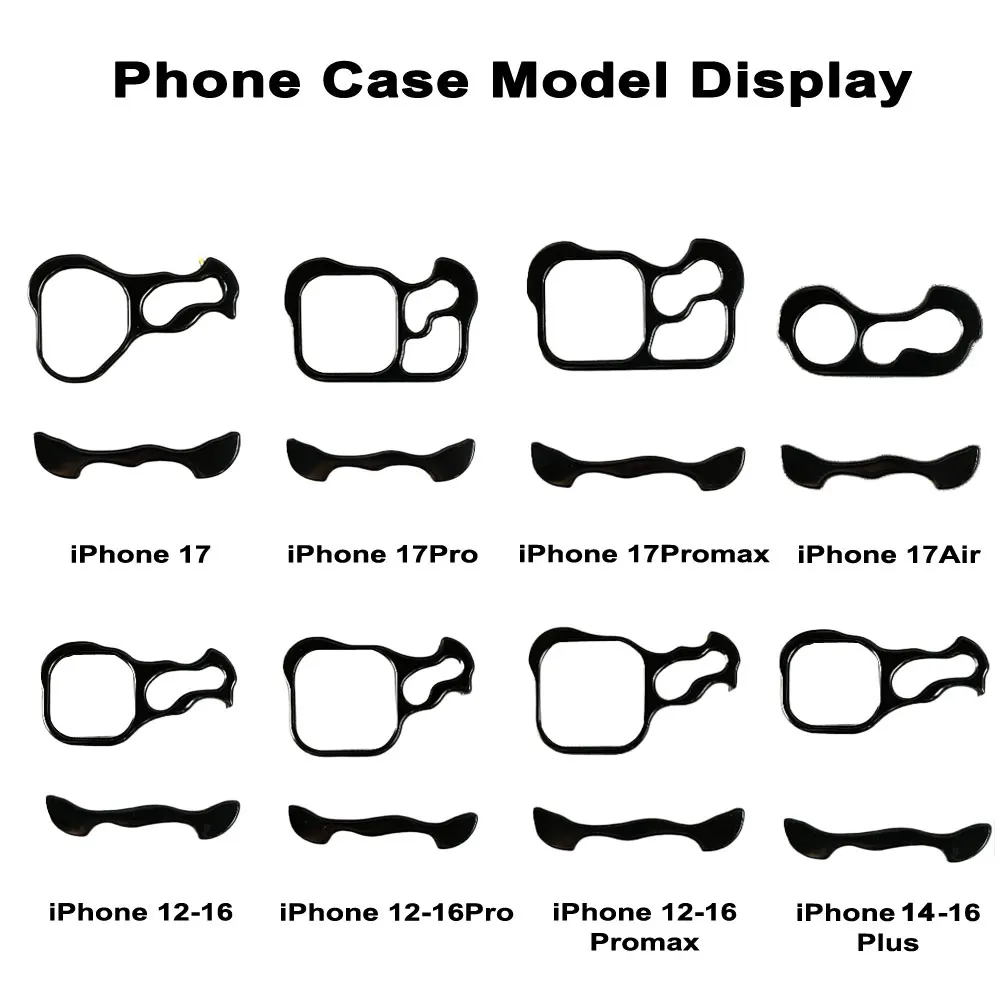 Irregular Metal Bumper Shockproof Phone Case with Lens Film Protection, Bare Aluminum Alloy Cover