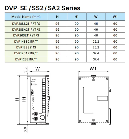 Original Delta DVP14SS211R 24VDC 8DI 6DO Relay SS2 series PLC Extension module