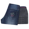 New Fleece Winter Men's Jeans Bruce&Shark Straight Leg Loose Stretch Jeans Men Fashio Casual Big SIZE 42 Men's Jean 4